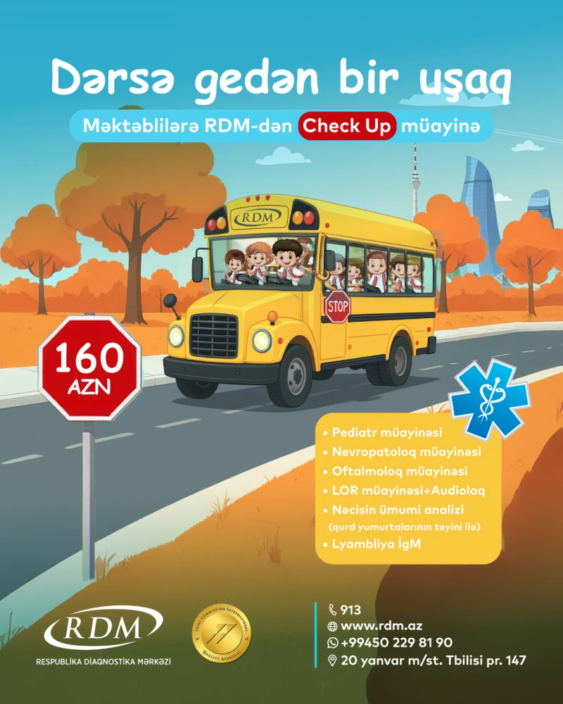 Dərsə gedən bir uşaq